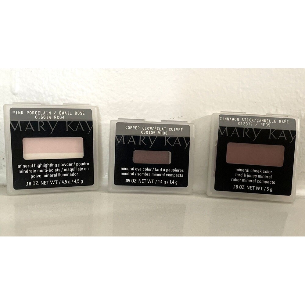 Lot of 3 Mary Kay Mineral Eye & Cheek Color Highlighting Powder Discontinued NEW